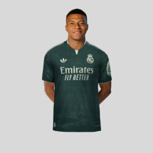 Jersey Kylian Mbappe Real Madrid Adidas Green Away 2026-27