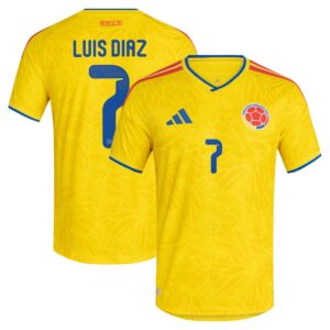 Jersey Luis Diaz Colombia Adidas Yellow Home 2026
