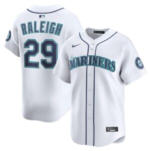 Cal Raleigh Seattle Mariners Nike White Home Limited Jersey