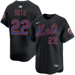 Juan Soto New York Mets Nike Black Alternate Limited Jersey