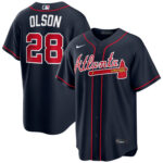 Matt Olson Atlanta Braves Nike Navy Alternate Limited Jersey