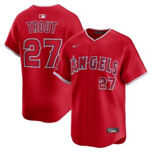 Mike Trout Los Angeles Angels Nike Red Alternate Limited Jersey