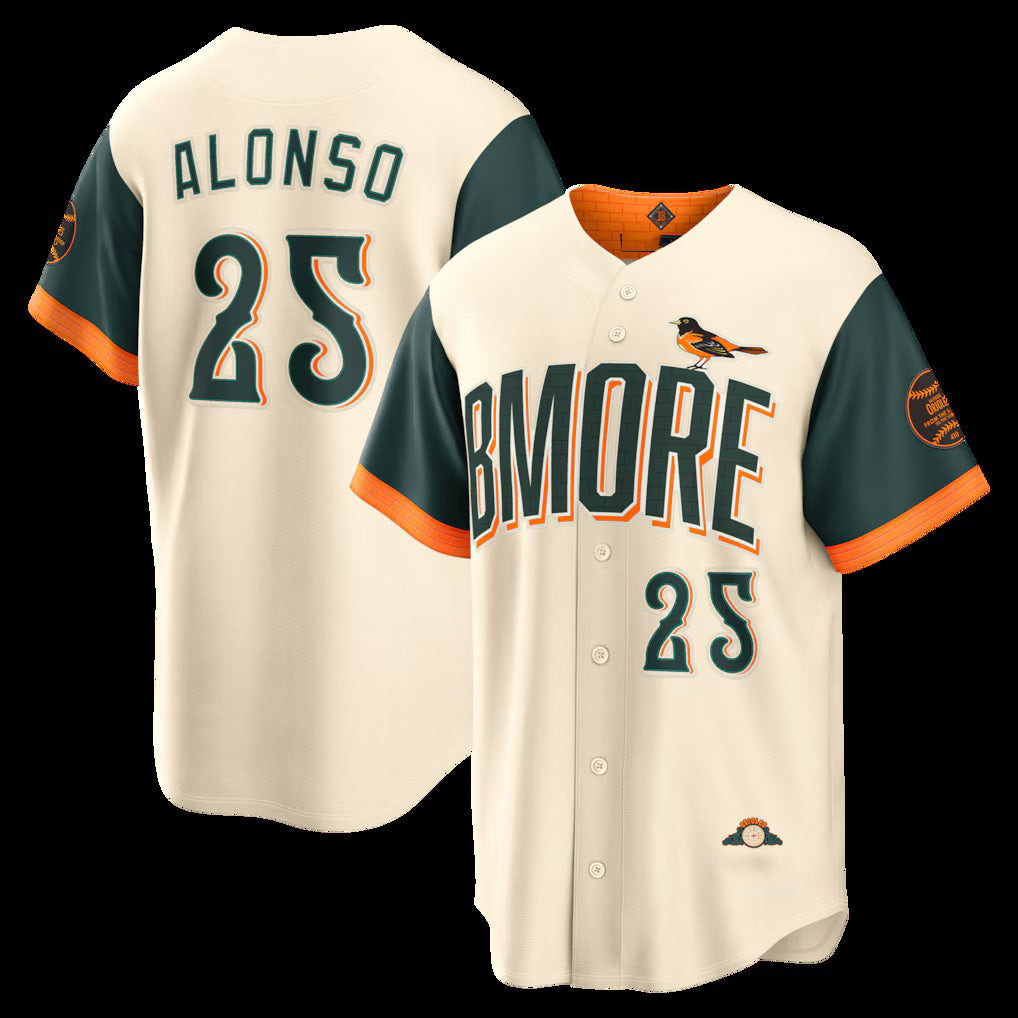 Pete Alonso Baltimore Orioles Nike Cream City Connect 2026 Jersey