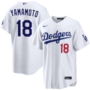 Yoshinobu Yamamoto Los Angeles Dodgers Nike White Home Stadium Jersey