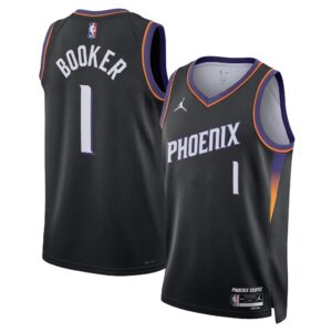Devin Booker Phoenix Suns Jordan Brand Black Statement Jersey