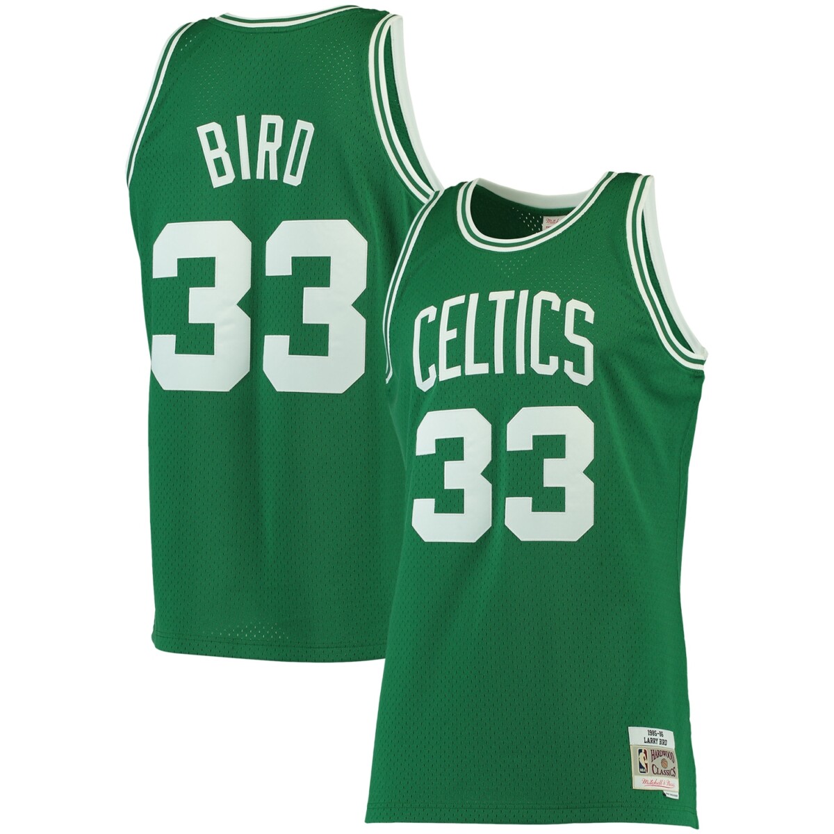 Larry Bird Boston Celtics Mitchell Ness Kelly Green Hardwood Classics Jersey