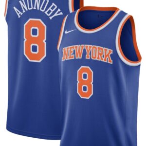 OG Anunoby New York Knicks Nike Blue Icon Jersey
