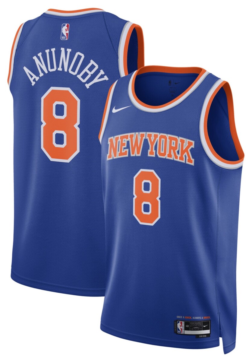 OG Anunoby New York Knicks Nike Blue Icon Jersey