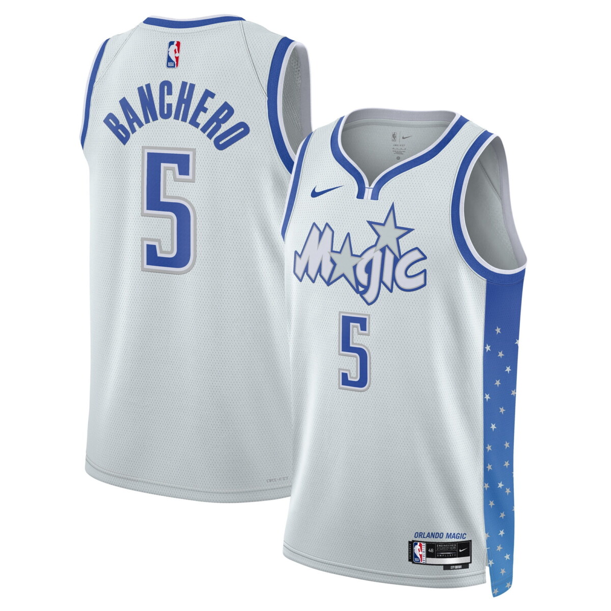 Paolo Banchero Orlando Magic Nike Silver City 2025-26 Jersey