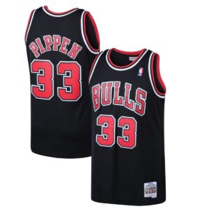 Scottie Pippen Chicago Bulls Mitchell Ness Black 1997-98 Hardwood Classics Jersey