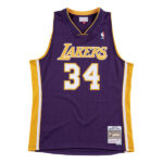 Shaquille O'Neal Los Angeles Lakers Mitchell Ness Purple Hardwood Classics Jersey