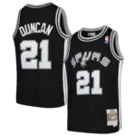 Tim Duncan San Antonio Spurs Mitchell Ness Black 1998-99 Hardwood Classics Jersey