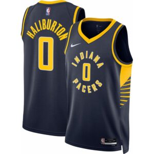 Tyrese Haliburton Indiana Pacers Nike Navy Icon Jersey