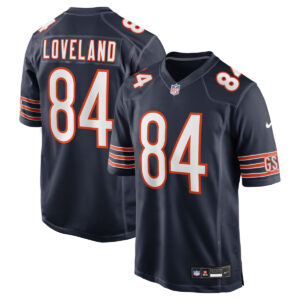 Colston Loveland Chicago Bears Nike Navy Team Game Jersey