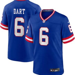Jaxson Dart New York Giants Nike Royal Alternate Game Jersey