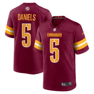 Jayden Daniels Washington Commanders Nike Burgundy Game Jersey