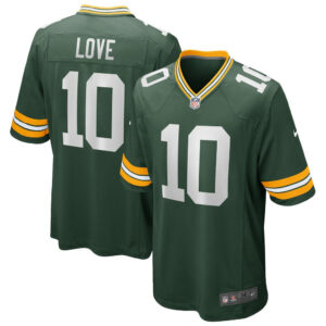 Jordan Love Green Bay Packers Nike Green Player Game Jersey