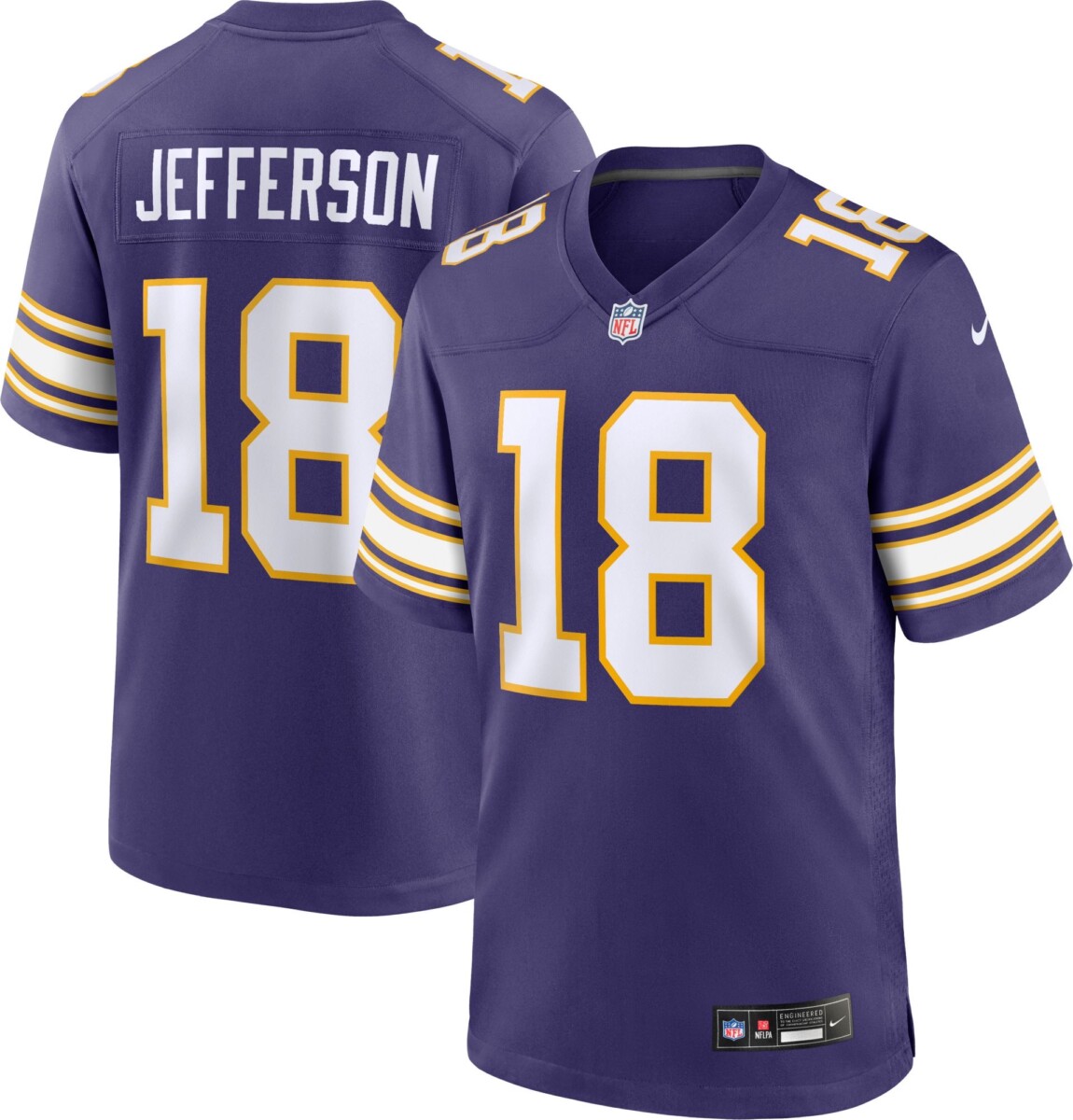 Justin Jefferson Minnesota Vikings Nike Purple Alternate Game Jersey