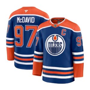 Connor McDavid Edmonton Oilers Fanatics Royal Home Premium Jersey