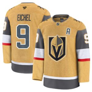 Jack Eichel Vegas Golden Knights Fanatics Gold Home Premium Jersey