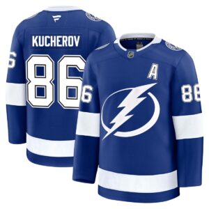 Nikita Kucherov Tampa Bay Lightning Fanatics Blue Home Premium Jersey