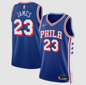 LeBron James Philadelphia 76ers Nike Blue Youth Swingman Jersey - Icon Edition