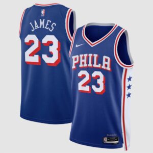 LeBron James Philadelphia 76ers Nike Blue Youth Swingman Jersey - Icon Edition